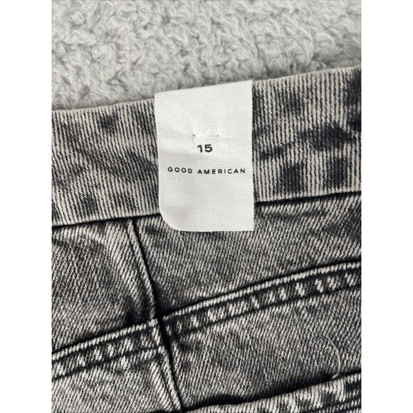 Good American Jeans Womens 15 34x31 Black Gray Loose Fit Straight Leg GNISN999BT - Picture 11 of 11